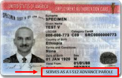 美国回美证I-131，旅行证件Advance Parole申请
